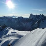 vista de la montaña en Chamonix